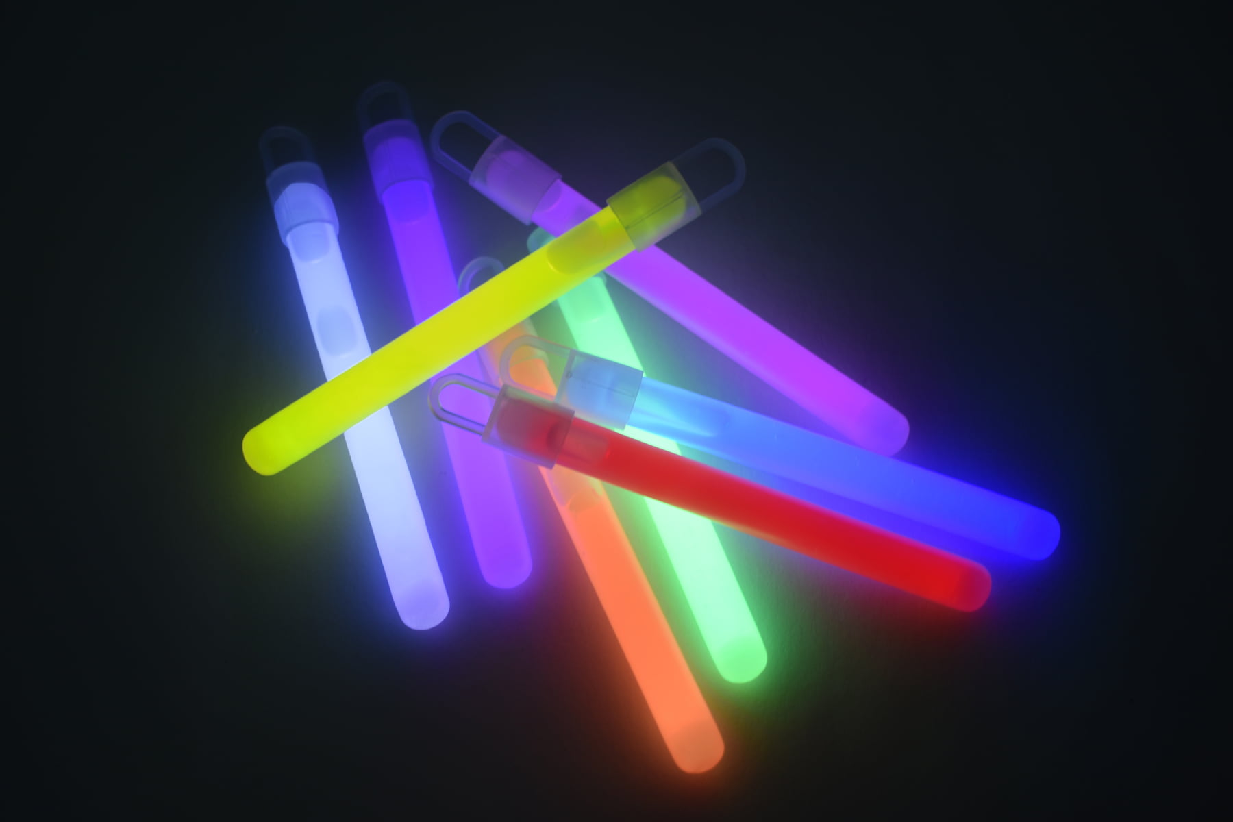 50ct DirectGlow 4 inch Aqua Glow Sticks with Lanyards 10-12 Hour Glow 