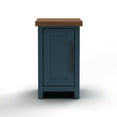 thumbnail image 6 of Miekor Furniture 14" Fully Assembled Blue and Brown Solid Wood Side Table 131556, 6 of 6