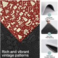 thumbnail image 3 of Red Christmas Icon Pattern Kitchen Rugs Sets Of 3,Kitchen Runner Rugs Non Skid Washable,Decorative Kitchen Floor Mats for Kitchen,Sink,Laundry,17"x30"+ 17"x47" + 17"x59", 3 of 6
