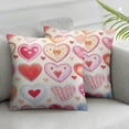thumbnail image 3 of BANET Satin Pillowcase for Hair and Skin, Love Heart Pillowcase Pillowcases with Zipper Pillow Cases Pillow Cover Set of 2 20x20in, 3 of 7