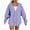 R138-Purple, variant on NOLDARES Zip Up Hoodie Women Long Sleeve Fall Winter Plus Size Plain Hooded Sweatshirts Trendy Casual Fashion Jacket With Pockets(Orange,XL)