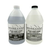Stone Coat Countertops (1/2 Gallon) Epoxy Resin Kit for DIY Projects, Kitchens, Bathrooms, Counters, Tables, Wood Slabs, and More! Heat Resistant and Clear Epoxy Resin!