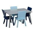thumbnail image 2 of Delta Children Kids 5-Piece Activity Table and Chair Set, Gray / Blue, 2 of 5