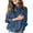 Denim Blue, variant on Womens Turtleneck Stretchy Knit Sweater Fall Winter Casual Loose Long Sleeve Knitted PulloverJumper Knitwear Tops