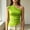 Green, variant on IUYRTFE Women's One Shoulder Sleeveless Ruched Top Asymmetrical Stretch Summer Party Fitted Tank Top