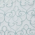 thumbnail image 4 of Mainstays Modern Scroll Rod Pocket Sheer Curtains, Set of 4, Aqua, 28" W x 84" L, 4 of 4