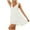 White, variant on Women's Summer Dresses Sleeveless V Neck Solid Loose Short Flowy Pleated Mini Dress
