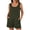 1# Armygreen, variant on Rompers for Women Summer Clothes Sleeveless Jumpsuits with Pockets Crew Neck Tank Shorts Cotton Outfit Set Black L