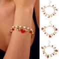 thumbnail image 2 of Giaone Stylish Adjustable Bracelet with Heart and Fruit Charm for Trendy Women, 2 of 9