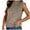 Khaki, variant on Tank Tops for Women Camisole Mock Neck Knit Sweater Vest Sleeveless Ribbed Pullover Undershirt,Blue,M