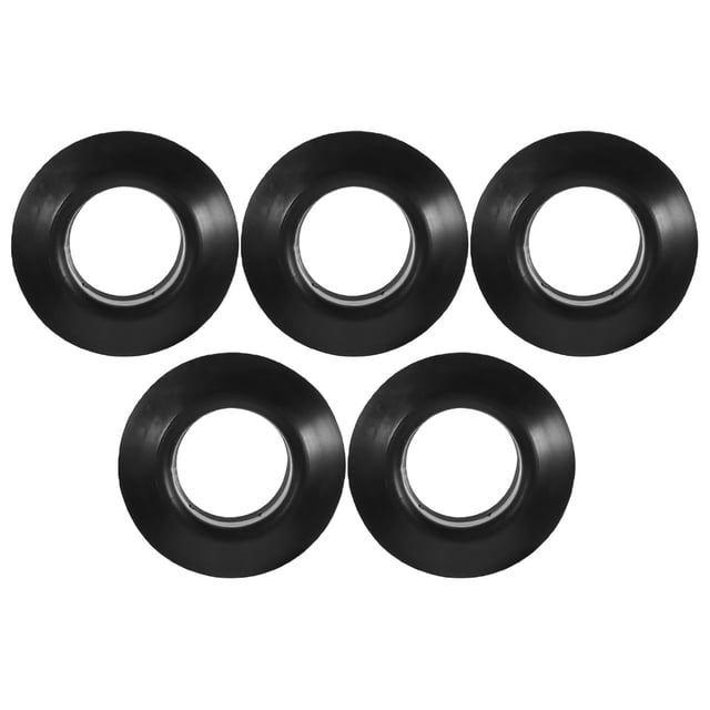 ETHZZLE 5 Pcs Accessoire de Canot Imperméable PVC Noir pour Réparation d'Anneau d'Égouttement