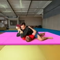 thumbnail image 6 of BalanceFrom All Purpose 4'x10'x2" Extra Thick High Density Anti Tear Gymnastics Gym Folding Exercise Aerobics Mats, Pink, 6 of 13