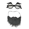 thumbnail image 1 of Gafas De Cejas Novedosas Con Accesorios De Rendimiento De Disfraz De Bigote Largo Negro Sunnimix Gafas de bigote novedosas, 1 of 5