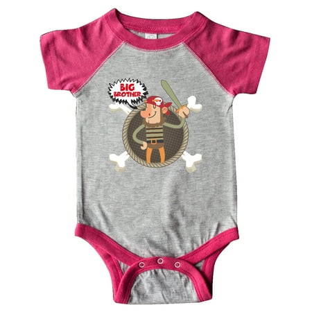 

Inktastic Big Brother Pirate Gift Baby Boy Bodysuit