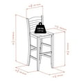 thumbnail image 3 of Halo 3PC pub table & ladder back stool, 3 of 9
