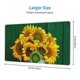 thumbnail image 3 of Kdxio Sunflowers in Bucket Print Large Gaming Mouse Pad,Non-Slip Base,Water Resist Keyboard Pad for Gamer,Office & Home,29.5 x 15.8 in, 3 of 9