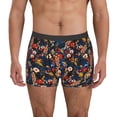 thumbnail image 2 of Goofa Vintage Floral Printed Men's Boxer Briefs Underwear, Moisture-Wicking Underwear, Trunk,Soft and Breathable Cotton Underwear-Medium, 2 of 9