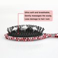 thumbnail image 5 of Red and Black Christmas Love Pattern Hair Brush,Girls Detangling Hair Brush,Glide Through Tangles with Ease for Wet & Dry Hair,8.8"X2.8", 5 of 7