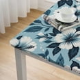 thumbnail image 4 of BANET Square Blue Tablecloth,Flower Table Cloth, Tablecover for Square Tables,Perfect for Kitchen Dinner, Restaurant ,Holiday Picnic Party Table Cover White, 4 of 7