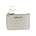 thumbnail image 1 of MONEDERO MICHAEL KORS ORIGINAL COINPOUCH ID LEATHER SIGNATURE VAINILLA, 1 of 4