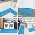 thumbnail image 5 of Blue Christmas Snowflake Pattern Kitchen Rugs Sets Of 2,Anti Fatigue Kitchen Mat Rugs Non Slip Washable,Decorative Kitchen Floor Mats for Kitchen,Sink,Laundry,17"x30"+17"x47", 5 of 7