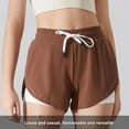 thumbnail image 3 of High Waisted Athletic Shorts Ruffle Skirt Wrap Front Liner Workout Running Shorts, 3 of 5