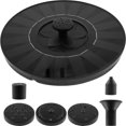thumbnail image 4 of Solar Fountain with 5 Nozzles Portable Solar Power Water Pump Panel Kit Multipurpose Solar Pond Pump Outdoor Solar Water Fountain Pump for Garden Small Pond Pool Fish Tank Bird Bath, 4 of 10