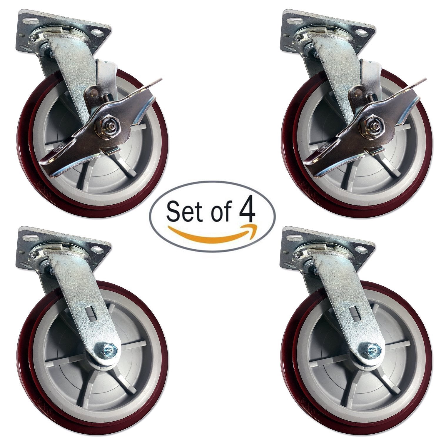 Heavy Duty Polyurethane Caster Wheels (Swivel Caster With Polyurethane - View #10