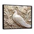 thumbnail image 2 of Designart "Innocent Ivory Dove" Dove Floater Framed Wall Art Prints, 2 of 5