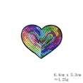 thumbnail image 3 of Pegatinas de tela con forma de corazón con lentejuelas bordadas por computadora, parches de tela con forma de estrella de cinco puntas, parches para ropa, pegatinas de tarjetas, 3 of 6