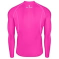 thumbnail image 5 of YOIAVAIOY Men's Sports Running Set long Sleeve Shirt Matching Leggings 2 Piece Yoga Sets Gym Workout Quick Dry Fitness Tracksuit Hot Pink XXXL, 5 of 9