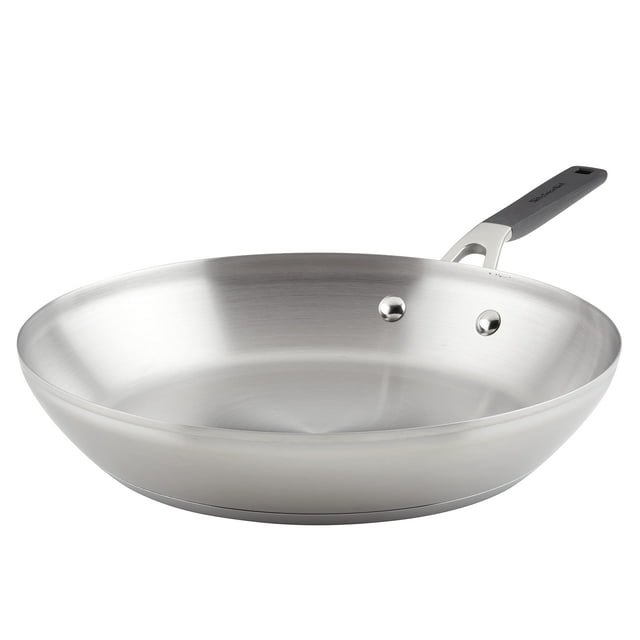 Sartén KitchenAid de acero inoxidable cepillado 12 cm