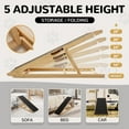 thumbnail image 6 of BRONKIGE Dog Ramp,6 Level Adjustable Folding Pet Ramp for Bed, Couch,SUV - High Traction Portable Paw Ramps,Great for Small & Large Old Dogs & Cats, Supports up to 200 lbs,55" Long, 6 of 7
