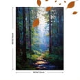 thumbnail image 3 of Misty Forest Creek Oil Painting Canvas Wall Art for Living Room Bedroom Office Den Cabin Retreat, 3 of 8