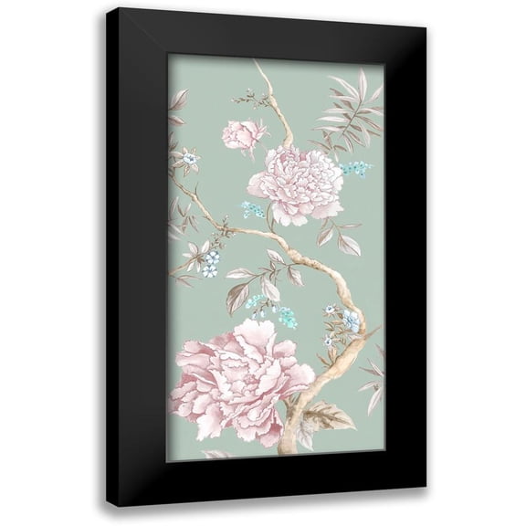Watts, Eva 9x14 Black Modern Framed Museum Art Print Titled - Oriental Garden I