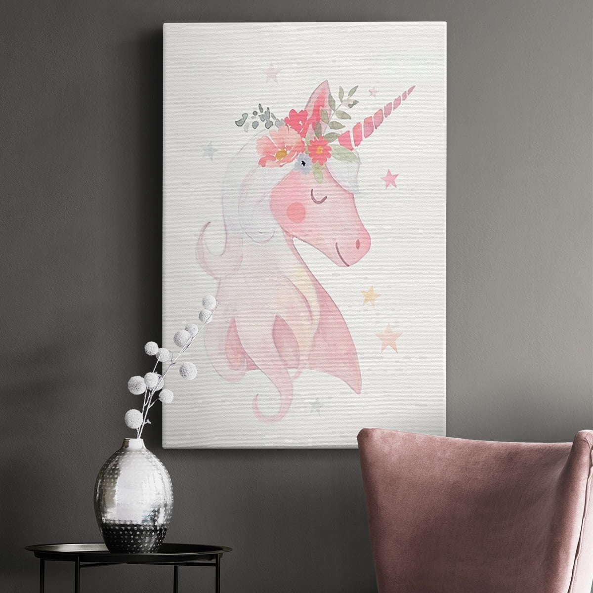 Sweet Unicorn II Premium Gallery Wrapped Canvas - Ready to Hang