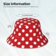 thumbnail image 3 of Balery Red Polka Dot Sombreros para el sol para hombre y mujer, sombrero de pescador con UPF 50+, 3 of 6