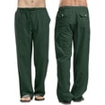 thumbnail image 4 of Faithtur Women´s Drawstring Pants, Summer Elastic Waist Solid Color Loose Lounge Pants with Pockets, 4 of 6