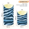 thumbnail image 4 of Dark Blue Zebra Pattern Flameless Candles 2 PCS with Remote Realistic Moving Flame LED Tapered Pillar Set for Home Decor, 4 of 7