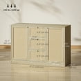 thumbnail image 3 of HOMCOM Buffet Bahut Boho, Armoire de Bar à Café de Cuisine, Naturel, 3 of 8