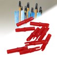 thumbnail image 1 of 100pcs Durable PlasticNocks, Archery Bow Easy to Use Eye Catching Appearance for Carbon FiberglassStem, 1 of 7
