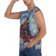 thumbnail image 3 of Balery Cartoon Train Hot Air Balloon Camisetas sin mangas para hombre, absorbe la humedad y protege contra el mal olor.-X-Large, 3 of 7