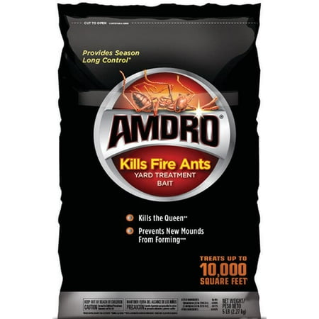 Amdro Ant Block - Amdro Kills, Fire Ant Killer, Yard Treatment Bait, 5 lbs