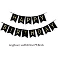 thumbnail image 2 of (Banner negro) Banner de decoración de cumpleaños, globos de cumpleaños de feliz cumpleaños y 5 globos de confeti, decoración de fiesta de cumpleaños de helio de feliz cumpleaños para niña y niño brillar Electrónica, 2 of 5