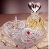 Crystal Clear 4 Piece Heart Shaped Vanity Set