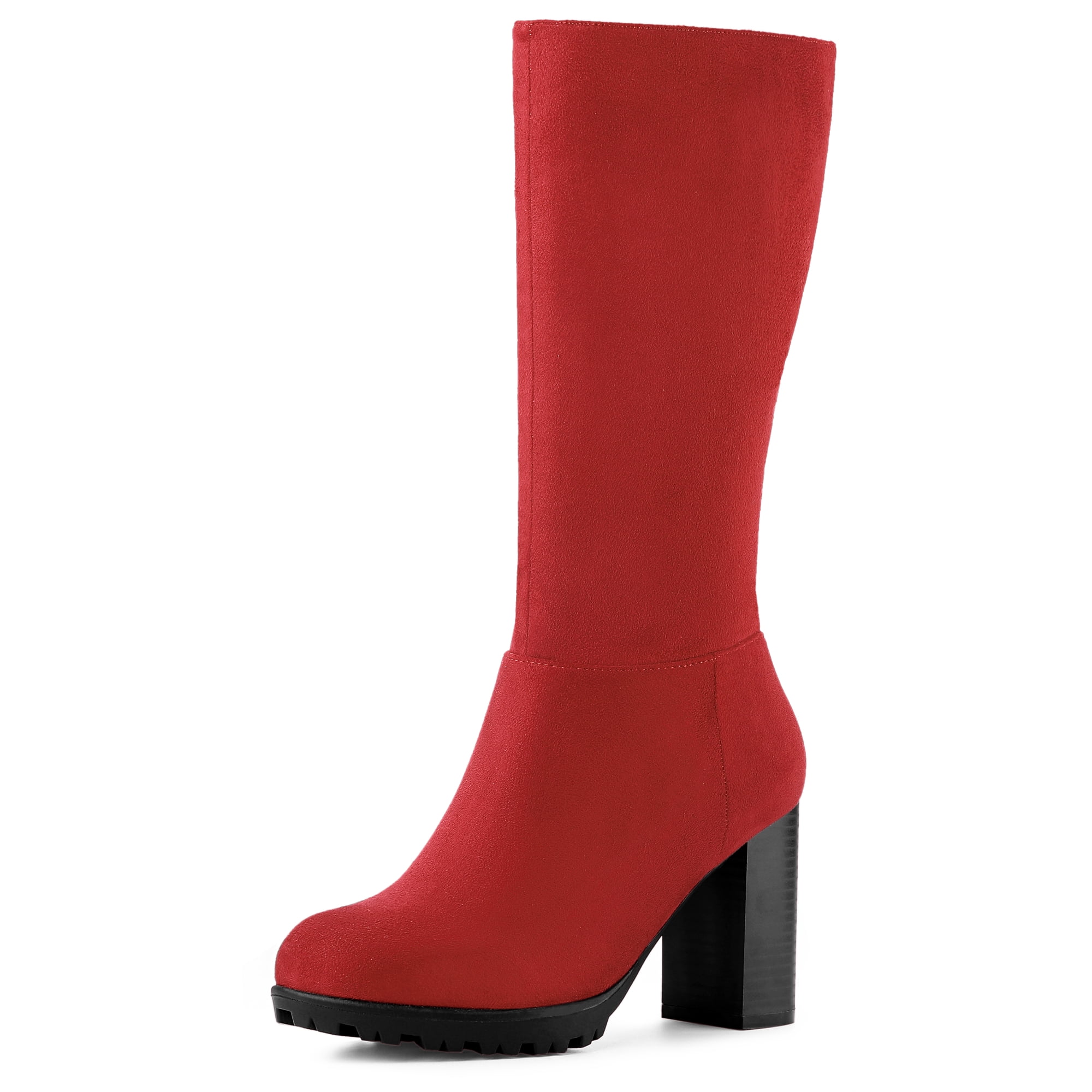 Block heel calf boots outlet