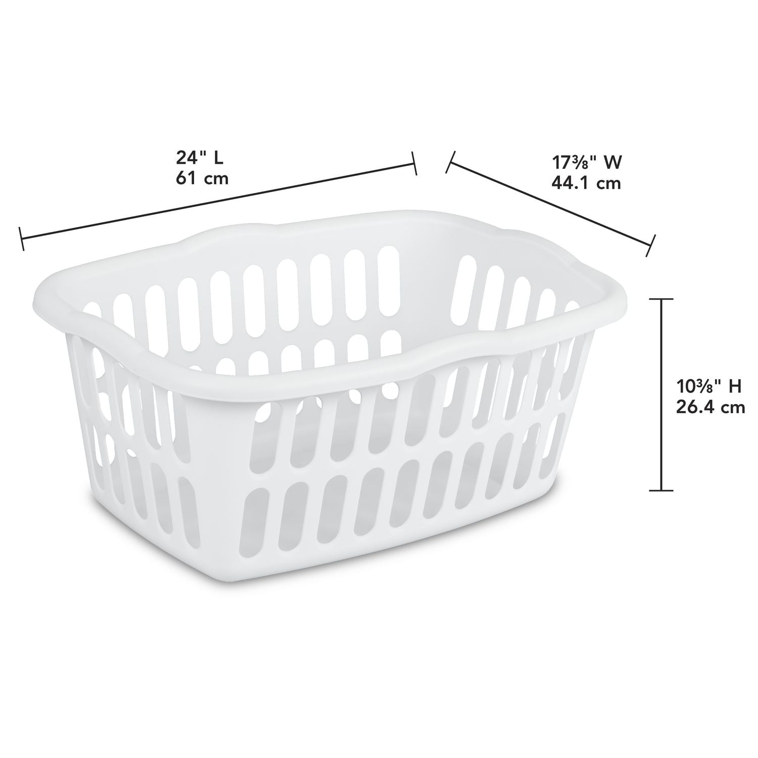 Sterilite 53L Laundry Basket - Marine Blue