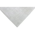 thumbnail image 3 of Solid Ivory Hand Made Textured Wool Area Rug | Low Pile | No Shedding | TRD163, 3 of 9