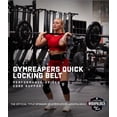 thumbnail image 3 of Gymreapers Quick Locking Weightlifting Belt for Bodybuilding, Powerlifting, Cross Training - 4 Inch Neoprene with Metal Buckle - Adjustable Olympic Lifting Back Support (Black, Medium), 3 of 8