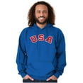 thumbnail image 4 of USA United States Patriotic 4th July Unisex Plus Fleece Graphic Hoodie Brisco Brands 3X, 4 of 6
